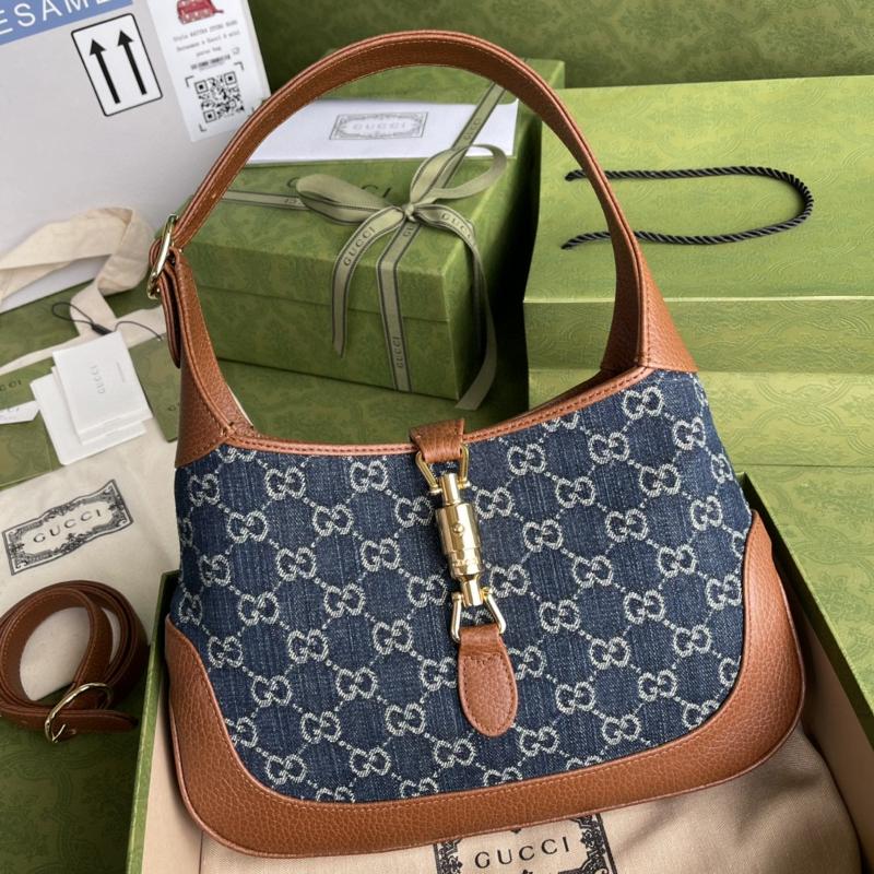 Gucci Shoulder Handbag 636706 Denim Blue